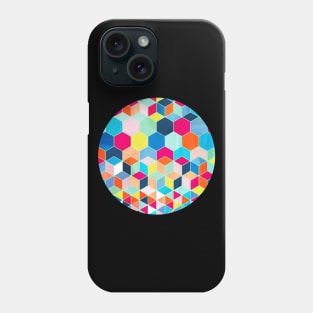 Super Bright Color Fun Hexagon Pattern Phone Case