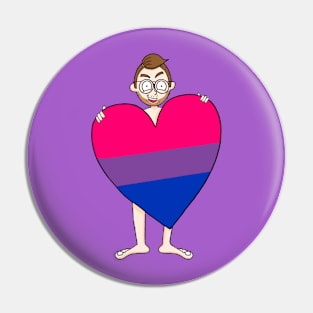 Bi Pride Heart Pin