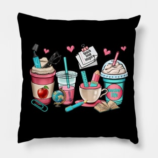 Teacher Coffe Cup Pillow