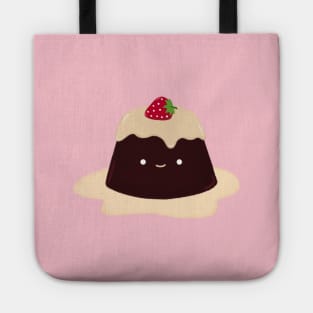 Cute Chocolate Strawberry Pudding Tote