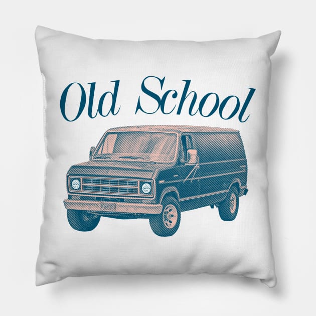 OLD SCHOOL ///// Retro Style Original Design Pillow by DankFutura