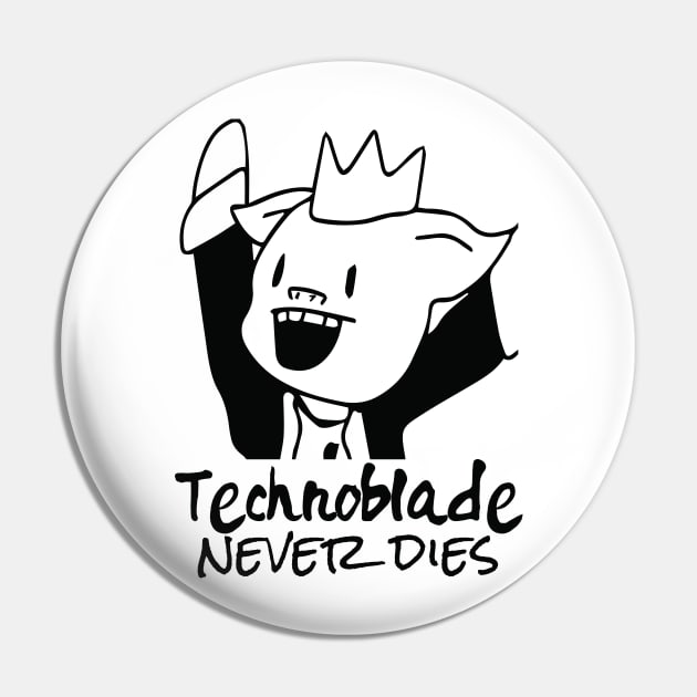 Technoblade Never Dies Pin by Vixel Art