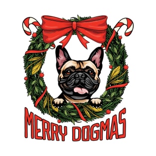 Merry Dogmas Christmas French Bulldog Dog Owner T-Shirt