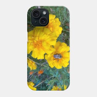 Bumble Bee on Marigolds Phone Case