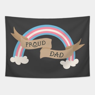 Proud Trans Dad Tapestry