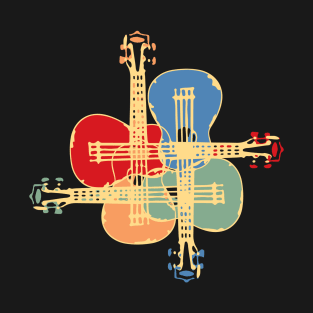 Fancy Colorful Ukulele T-Shirt