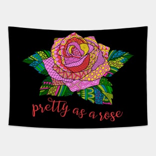 Pretty as a Rose - Pink Tapestry