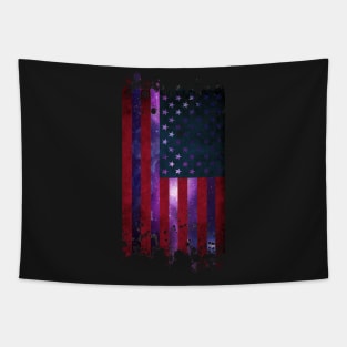 American flag galaxy - pink galaxy (patriot - USA flag) Tapestry