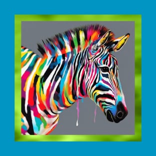 rainbow zebra T-Shirt