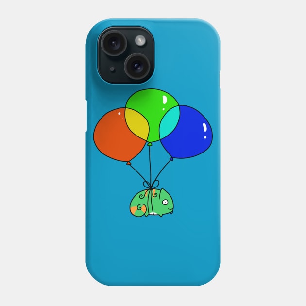 Balloon Chameleon Phone Case by saradaboru