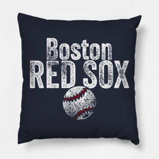 Red Sox Baseball Weathered Pillow