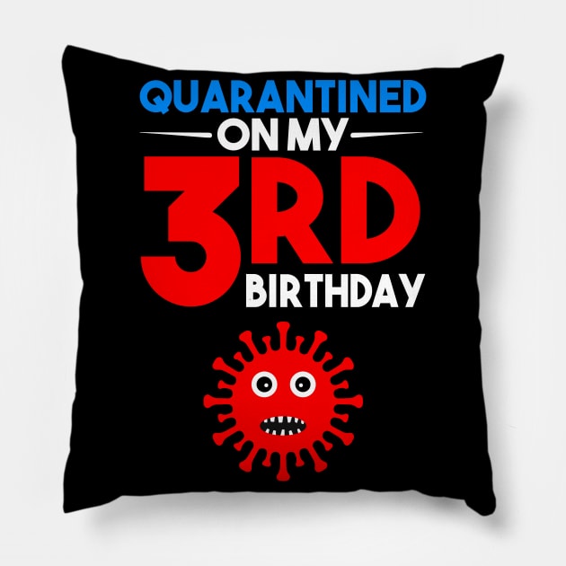 Quarantine On My 3rd Birthday Pillow by llama_chill_art