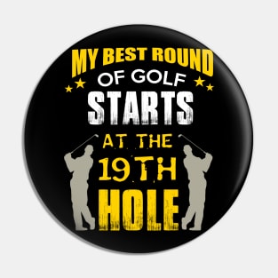 My Best Round of Golf Pin