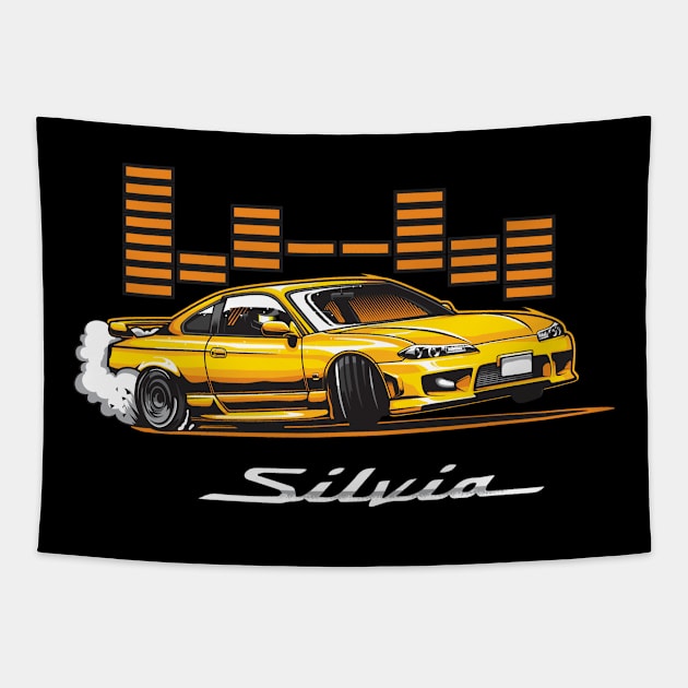 Silvia s15 Tapestry by JDMAPEX