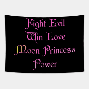 Fight Evil Win Love Tapestry