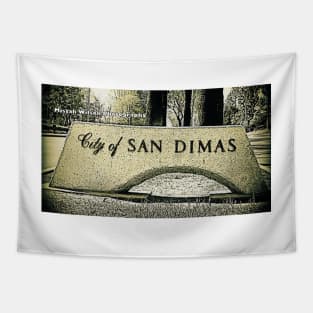 City of San Dimas, San Dimas, California by Mistah Wilson Tapestry