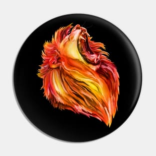 Leo Zodiac Fire Sun Lion Pin