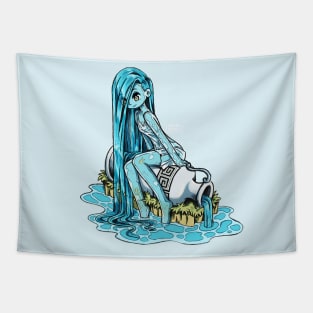 aquarius water nymph Tapestry