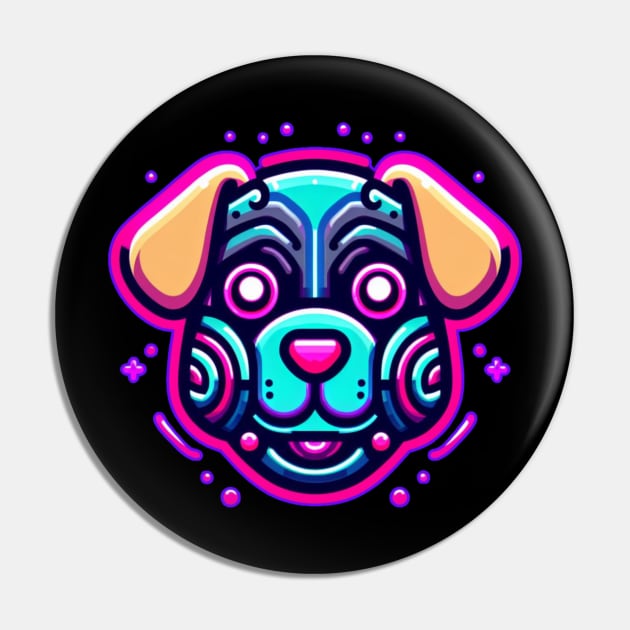 neon cyberpunk dog graphic Pin by chems eddine