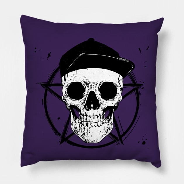 Skull Weekend Pagan Pillow by Analog Designs