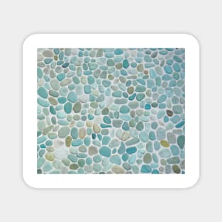 Blue and Brown Pebble Pattern Magnet