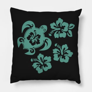 Honu and Hibiscus Pillow