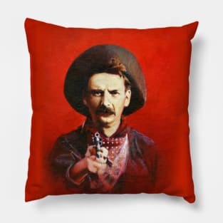 Vintage Wild West Outlaw Pillow