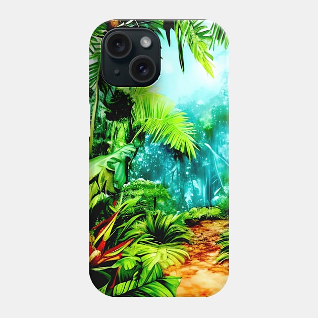 Mystère Foret Tropicale 02 Phone Case by Vamamoi Créations