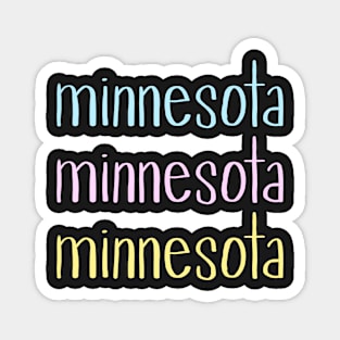 Pastel Minnesota design Magnet