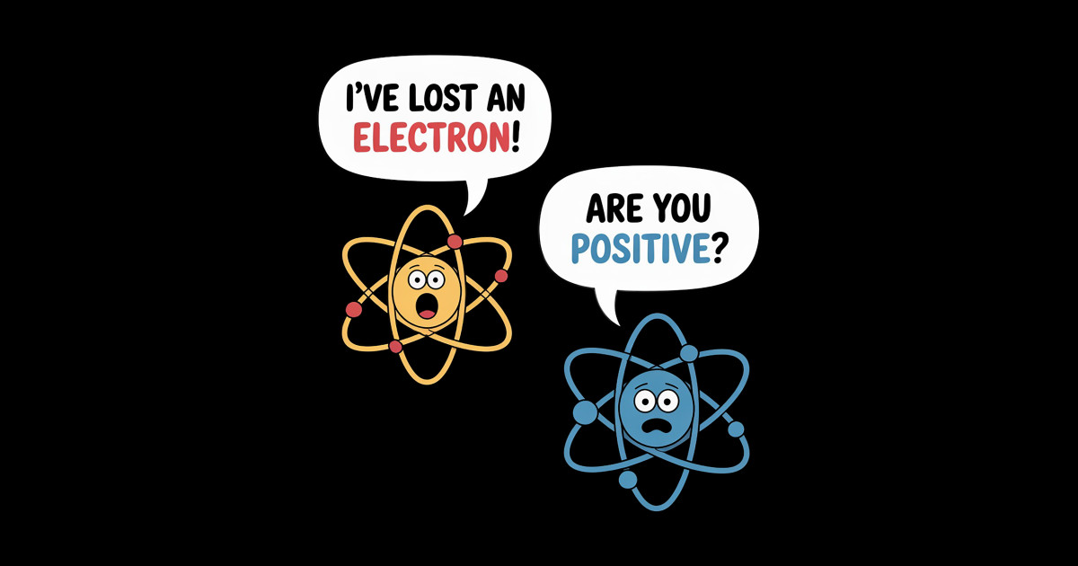 I Lost an Electron. Are You Positive Chemistry Joke - I Lost An ...