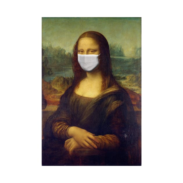 Mona Lisa in Face Mask by KHJ