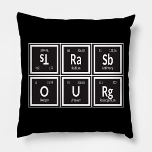 Strasbourg City | Periodic Table of Elements Pillow