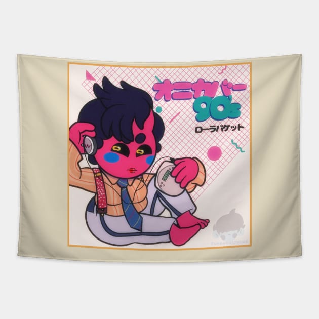 オニカバー90's (oni cover 90's)  ローラパケット Tapestry by Funnyboijulius