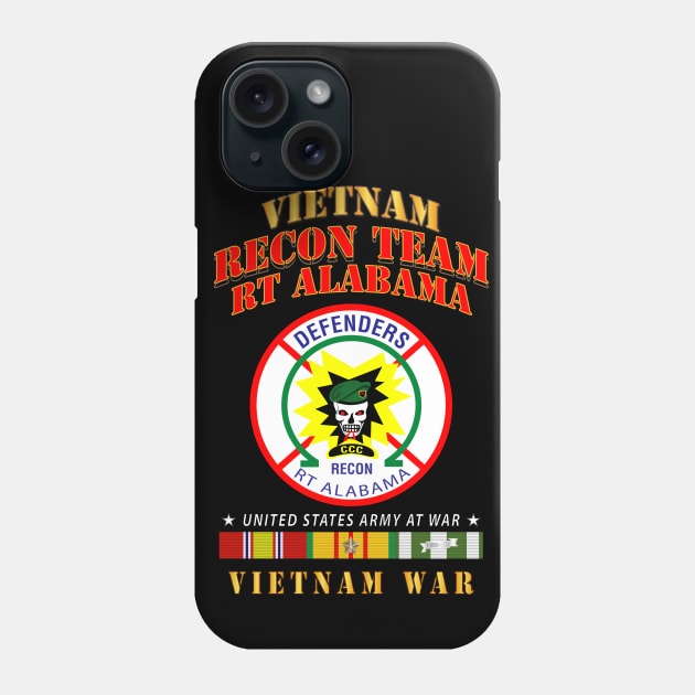 Recon Team - RT Alabama - Defenders - Vietnam War w VN SVC Phone Case by twix123844