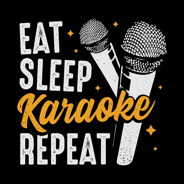 Eat Sleep Karaoke Repeat Party Singing Singer Gift by Dolde08