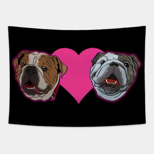 Matilda Hart Winston Bulldog Tapestry