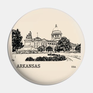 Arkansas State USA Pin