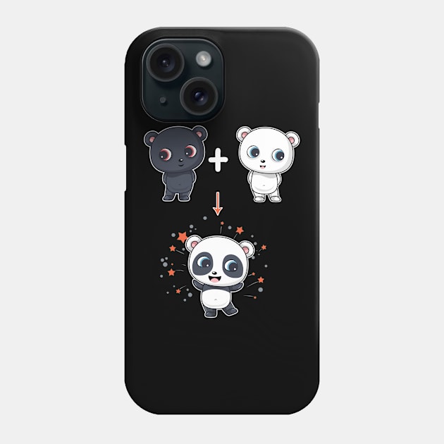 Fusion Bear And Polar Bear To Panda Bear Phone Case by CrissWild