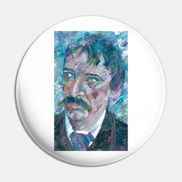 ROBERT LOUIS STEVENSON oil portrait Pin by lautir