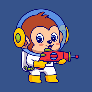 Monkey Galaxy Astronaut T-Shirt