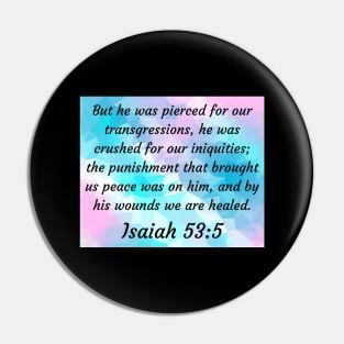 Bible Verse Isaiah 53:5 Pin