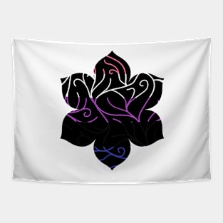 Black Velvet, Genderfluid Flag Vines Tapestry