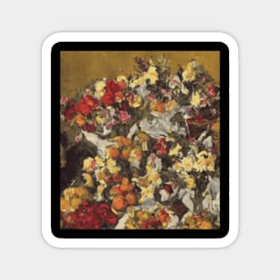 Flowers Design Still Life Retro Magnet