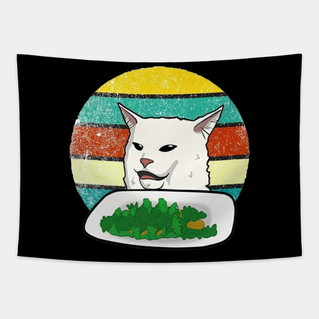 funny cat meme Tapestry by S-Log