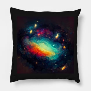 Galaxy Painting Pillow