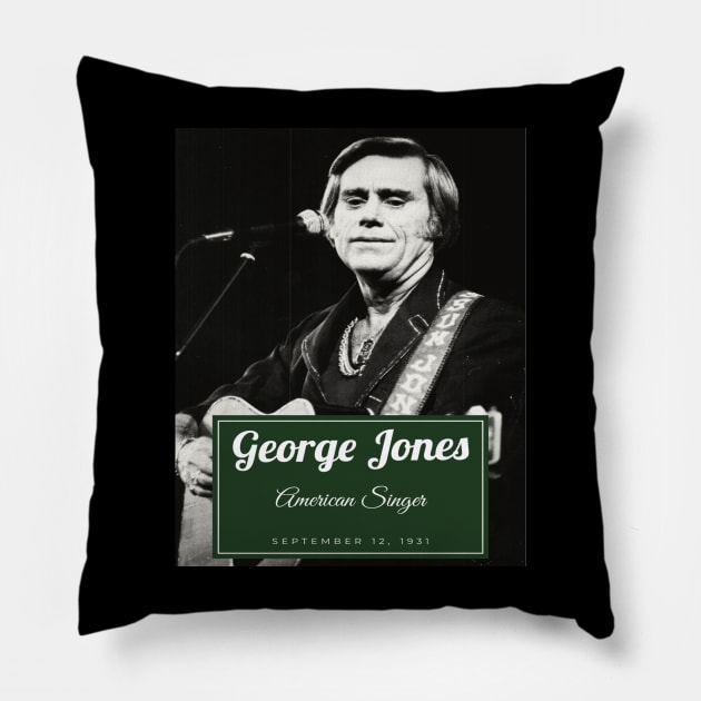 George Jones Pillow by chelinbroga