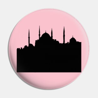 Istanbul Cityscape Silhouette Pin