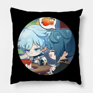 Chongyun And Xingqiu Pillow