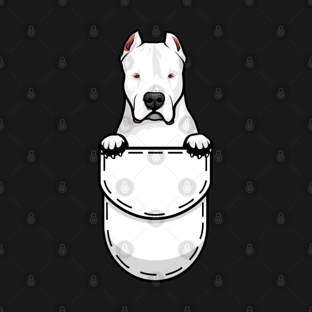 Funny Dogo Argentino Pocket Dog by Pet My Dog