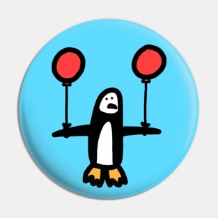 balloon penguin Pin